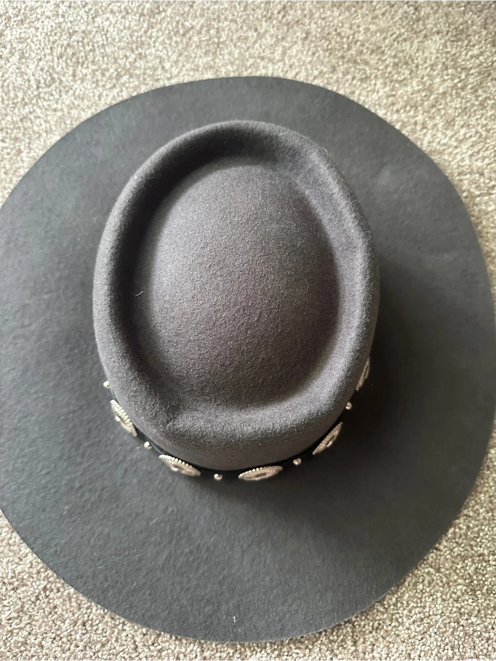 Shyanne Brown Felt Fedora Hat